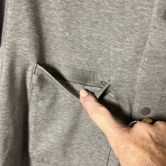 Men's Lululemon Soft Knit Overshirt Size Small Mossy Green Gray - Picture 6 of 16